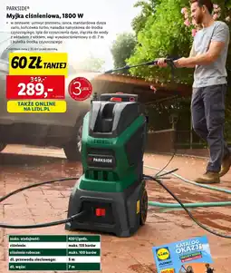Lidl Myjka ciśnieniowa Parkside oferta