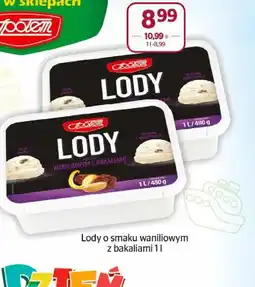 Społem Lody o smaku waniliowym z bakaliami oferta