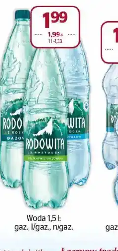 Społem Woda Rodowita oferta