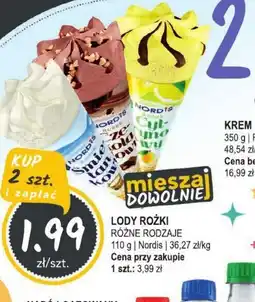 Słoneczko Lody Rożki Nordis oferta