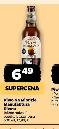 Netto Piwo Na Miodzie Manufaktura Piwna oferta