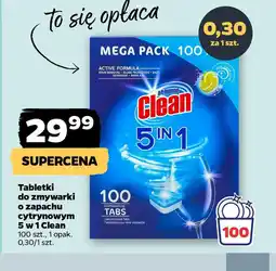 Netto Tabletki do zmywarki o zapachu cytrynowym 5 w 1 Clean oferta