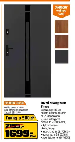 OBI Drzwi zewnętrzne Orzech oferta
