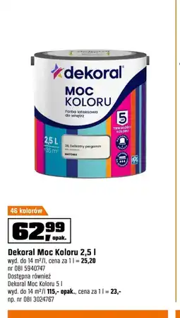 OBI Farba lateksowa Dekoral oferta