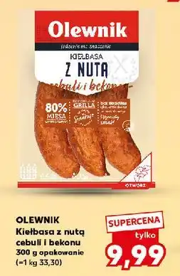 Kaufland Kiełbasa z nutą cebuli i bekonu Olewnik oferta