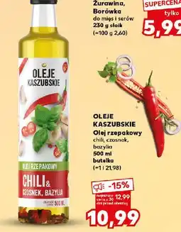 Kaufland Olej chilli & czosnek bazylia Oleje Kaszubskie oferta