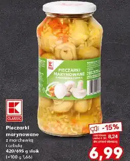 Kaufland Pieczarki marynowane z marchewką i cebulą K-Classic oferta