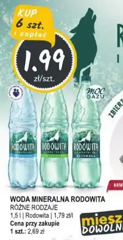 Słoneczko Woda mineralna Rodowita oferta