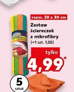 Kaufland Ściereczki z mikrofibry York Azur oferta