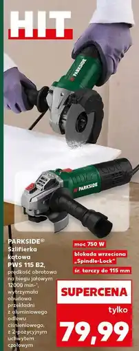 Kaufland Szlifierka kątowa pws 115 b2 750 w Parkside oferta