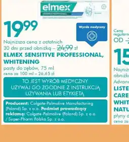 SuperPharm Elmex Sensitive Professional, Whitening oferta