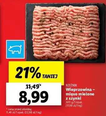 Lidl Mięso mielone z szynki wieprzowej 1 SZT 500 G oferta