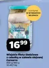 Netto Filety śledziowe wiejskie z cebulką w zalewie olejowej Corsarro oferta