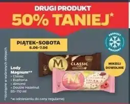Netto Lód chocolate hazelnut Algida Magnum Double oferta