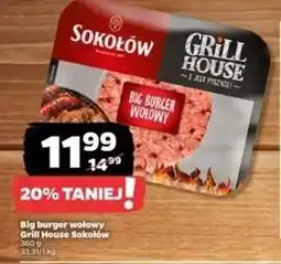 Netto Big burger wołowy Sokołów Grill House oferta