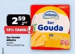 Netto Ser gouda - kostka Miletto oferta