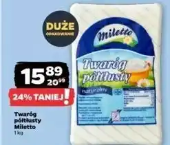 Netto Twaróg naturalny półtłusty Miletto oferta