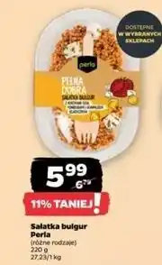 Netto Sałatka z kaszą bulgur pomidorami i hummusem klasycznym Perla oferta