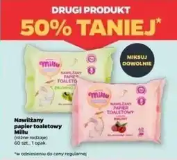 Netto Papier toaletowy nawilżany zielone jabłko Millu oferta