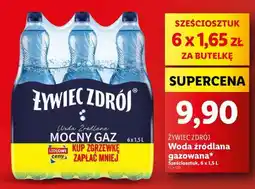 Lidl ŻYWIEC ZDRÓJ Woda źródlana gazowana oferta