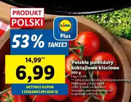 Lidl Polskie pomidory koktajlowe kiściowe oferta