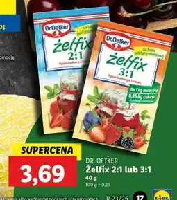 Lidl Dr. Oetker Żelfix 2:1 lub 3:1 oferta