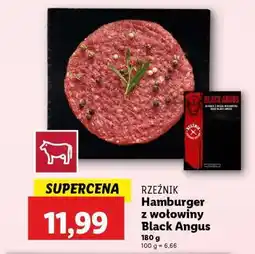 Lidl RZEŹNIK Hamburger z wołowiny Black Angus oferta
