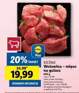 Lidl Wołowina – mięso na gulasz oferta