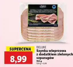 Lidl DELUXE Szynka wieprzowa z dodatkiem zielonych szparagów oferta