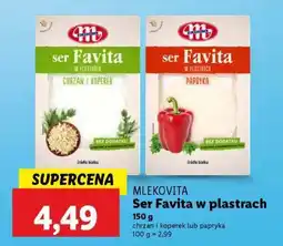 Lidl Ser Favita w plastrach oferta