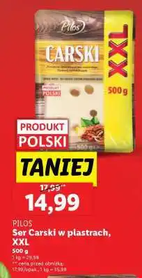 Lidl PILOS Ser Carski w plastrach, XXL oferta