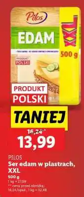 Lidl PILOS Ser edam w plastrach, XXL oferta