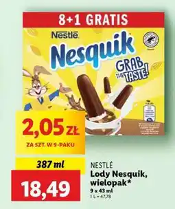 Lidl Nestlé Lody Nesquik, wielopak oferta
