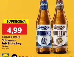 Lidl Browar Amber Johannes lub Złote Lwy oferta