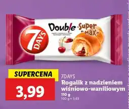 Lidl 7DAYS Rogalik z nadzieniem wiśniowo-waniliowym oferta