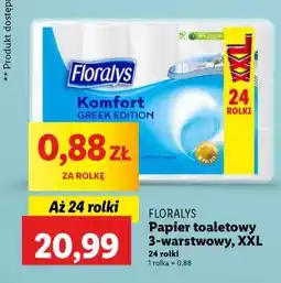 Lidl FLORALYS Papier toaletowy 3-warstwowy, XXL oferta