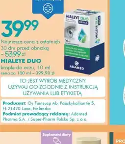 SuperPharm Hialeye Duo oferta