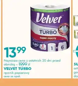 SuperPharm Ręcznik papierowy Velvet Turbo oferta