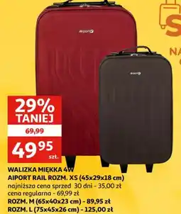 Auchan Walizka miękka 4W Aiport Rail oferta