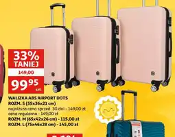 Auchan Walizka ABS Airport Dots oferta