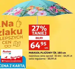 Auchan Parasol plażowy oferta