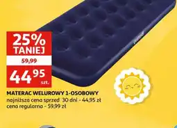 Auchan Materac welurowy 1-osobowy oferta