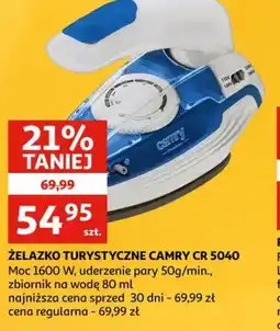 Auchan Zelazko turystyczne Camry CR 5040 oferta