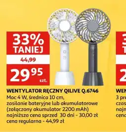 Auchan Wentylator ręczny Qilive Q.6746 oferta