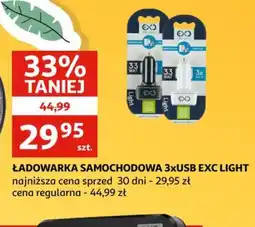 Auchan Ladowarka samochodowa 3xUSB EXC LIGHT oferta