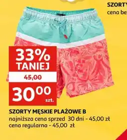 Auchan Szorty męskie plażowe oferta