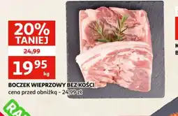 Auchan Boczek wieprzowy bez kości oferta
