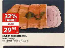 Auchan Szynka z liściem Karol oferta