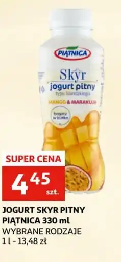 Auchan Jogurt Skyr pitny Piątnica oferta