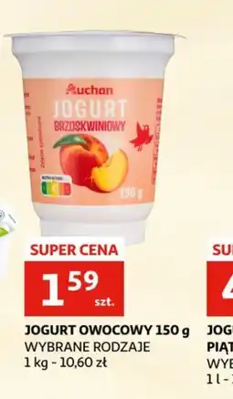 Auchan Jogurt owocowy Auchan oferta